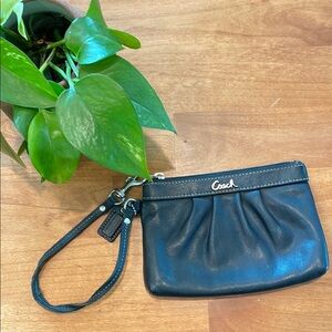 Coach Black Wristlet